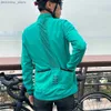 Cykeljackor Wosawe Reflective Cycling Jacket Men MTB Bike Bicycle Jacket Windproof Waterproof Sports Running Windbreaker Jackets24329