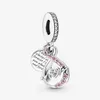 100% 925 argent Sterling maman infini pavé Double pendentif breloques ajustement Original européen bracelet à breloques mode femmes mariage Engagem186l