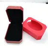 Nya modemärken Red Color Armband Rings Necklace Box Package Set Original Handbag and Vele Bag Jewelry Present Box253V