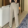 autumn Thin Women Loose Suit Wide Leg Pants Elegant Office Lady Casual Straight Trousers Harajuku High Waist Solid Pants T1Ci#