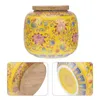 Bouteilles de rangement 230 ml Boîtes à thé en céramique CONTENU POT CONTENURE DE FLORICE Céramique Colonge en bois Caxe scellé