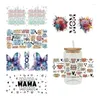 Window Stickers My Favorite Mama Dog Mom 3D UV DTF For Mug Libbey Cup Wrap Glass Can Wraps 16oz D13544