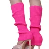 Chaussettes couleur bonbon pour femmes, bas de bottes hautes, confortables, coupe-vent, chauds, polyvalents, tendance, genou, printemps