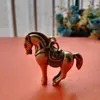 Collection de Figurines décoratives chinoises en laiton pur, pendentif Animal, joli cheval, petite Statue