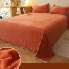 Beddengoed sets luxe kristallen fluweel vel flanel plat bed set een kingsizei bedenwisseling bedenvoerende deksel linnen lakens warme deksel