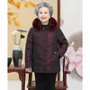 Parker Winter Jackets 여성 중년 노인 여성 코트 코트 짧은 후드 따뜻한 오버 코트 파카 겨울 코트 3xl4xl 5xl i7qu#