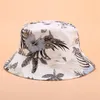 Basker 3d blomma tryck hinkar hatt kvinnor japansk fahion bassäng kvinnlig sommar utomhus fett topp sol mössa hiphop fiskare hattar