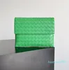 2024 Designer Moyen Pochette Sac Mode Femmes Hommes Sac À Main Bourse En Cuir Noir Vert Porte-Carte