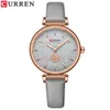 CURREN Karien 9078 riem mode rozenprint quartz dameshorloge trend