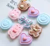 Miniatyrer 100 st kawaii frukt djur blommor flatback harts cabochon scrapbooking för hår bågar dekor diy dollhouse hantverk tillbehör