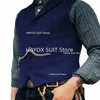 men's Suit Tweed Vest Herringbe Single Breasted Busin Waistcoat Jacket Casual Slim Fit Men Chalecos Wedding f0ko#