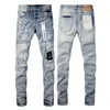 Lila jeans herrar lila jeans designer jean högkvalitet långa byxor raka ben byxor design retro street casual sportbyxor trendiga jeans populära jeans ab