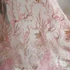 Stoff 8 Farbe Luxus Feder Perlen Stickerei Stoff Tuch Hochzeit Kleid Band Trim DIY Nähen Spitze Rand