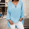 여자 T 셔츠 여성 티셔츠 긴 슬리브 셔츠 v 목록 탑 캐주얼 캐주얼 플러스 크기 크기의 크기 블라우스 느슨한 폴로라 미용 한국 2000 년대