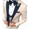 new Fi Costume Homme Peak Lapel Men's Suit 2024 Groom Wedding Jacket Busin Dr 3 Piece Slim Fit Tuxedo Traje Hombre M6Zf#