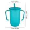 Bowls Spill Proof Cups For Adults Sippy Elderly Cup With Handle And Straw Toddler Feeding Supplies Lightweight Easy