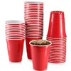 Wegwerpbekers Rietjes 25/50 Stuks 500 ml Rood Geel Groen En Tafeldecoraties 16 Oz Plastic Beker Bruiloft verjaardagsfeestje Keuken Gereedschap