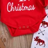 Lovely Baby Boy My First Christmas Letter Romper Kids Pant born Hat Boys Outfits Girl Xmas Set Autumn Clothing 2PCS 240314