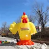 Hoge kwaliteit gentleman opblaasbare kip voor Thanksgiving Day evenement decoratie opblaasboten ballonnen Turkije mascotte model