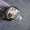 alta qualità v32 colore sogni donna ragazza signora moda orologio al quarzo orologio da polso amante regalo di compleanno cinturino in vera pelle diamanti r272O