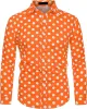 2024 10 Colors Polka Dot Lg Sleeve Slim Shirt 3D Printed Lapel Butt Top Lg Sleeve Shirt Clothing Designer Design S-6XL G4WD#