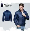 Veste bouffante d'hiver Men Ultra Light Down Veste hommes Veste de plumes de vent de vent homme léger portable CHEAU C2EZ #