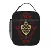 Legenden om Zeldas Thermal Isolated Lunch Bag Women Hourglass Ocarina Contander for School Storage Food Box 240320