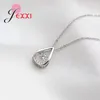 Pendentifs Grande Promotion 925 en argent Sterling goutte d'eau pendentif collier pour femmes filles scintillant cristal bijoux cadeau