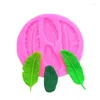 Baking Moulds Feather Sugar Buttons Silicone Mold Fondant Molds Cake Decorating Tools Chocolate Gumpaste Mould Pastry Lace Border Tool