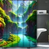 Shower Curtains Beautiful Waterfall Bathing Curtain Bathroom Landscape Waterproof With 12 Hooks Home Deco Free Ship