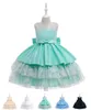 Robes d'anniversaire/de fête pour fille, vert doux, bleu marine, blanc, bijoux, robes de concours de beauté, robes de demoiselle d'honneur, jupes de tous les jours, vêtements pour enfants, SZ 2-10 D328242