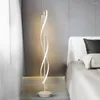 바닥 램프 미니멀리스트 LED 램프 기하학적 라인 거실 장식 라이트 침실 TV 배경 벽 검은 흰색 조명 조명기 광선