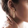 Baumelnde Ohrringe, personalisierte Metallkette mit Retro- und modischem Asymmetrie-Piercing für Frauen, Schmuck, Y2k-Zubehör, Großhandel Trad