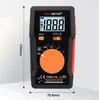 Mini Pocket PM8213A 600V AC DC Multimeter مع الاستمرارية واختبار الصمام الثنائي