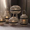 Świecowe uchwyty na ślub drewniany drewniany uchwyt Vintage Tealight Design Lantern Nordic Candelabros Decorativos Decor Home