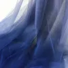 Tecido multicolorido gradiente malha transparente macio para vestido tecido atacado pano pelos metros vestuário costura material diy