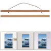 Frames Scroll Hanging Scrolls Painting Rod Magnetic Frame Hanger Artwork Wooden Coat Hangers