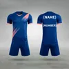 Femmes hommes bleu foncé de football mûr volleyball de football maillot de foot