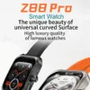 Z88 Pro Smart Watch S9 Curved 2,1-tums IPS-skärmgestkontroll Touch Bluetooth Call Custom Dial Multi Sports Clock Fitness Tracker Armband Smartwatch