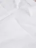 Linad Biała piżama dla kobiet bawełniana długie rękawie 2 -częściowe zestawy odzieży nocnej żeńska swobodna spodni garnitur