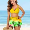 女性の水着ハワイアンセクシーな女性セクシーなベストトレンド胸を露出させる夏休みビキニS-5XL T240328