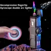 New Double Arc Pulse Plasma Flameless Windproof Metal USB Charging Portable Home Outdoor Camping Ignition Personalized Men Gifts