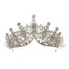 Hair Clips Baroque Crystal Tiaras And Crowns Rhinestone Diadem Headband For Women Star Prom Bridal Wedding Accessories Jewelry Crown