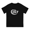 colt skjutvapen män t skjortor smith cool w vintage tee skjorta kort ärm rund krage t-shirt 100% Cott unika toppar h0mf#