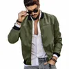 2023 Automne et hiver en daim col montant veste cardigan boutonnée pour hommes transfrontalier décontracté tendance veste de style américain I2b8 #