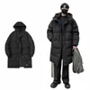 Зимний пуховик для мужчин, теплый Fi, утепленное пальто Lg большого размера, мужская корейская одежда, свободное толстое пальто с капюшоном, мужская парка S-3XL F0ZC #