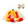 15 couleurs bébé filles Tutu robe bonbons arc-en-ciel couleur maille enfants jupes + barrettes arc 2 pièces/ensemble enfants vacances robes de danse Tutus vêtements 11 LL