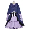 Anime Takani Rikka Cosplay Costume Lolita Maid Purple Dr Bow Cloak Halen Girl Uniform O7NY#