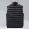 Masculino casual clássico puffer sleevel jaquetas 2023 novo outono inverno 90% pato branco para baixo homens ultra leve parkas casacos i7jw #