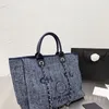 كلاسيكية الفخامة الفاخرة Gauche Bank Designer حقيبة Women Women Shopping Totes EmproiDile Beach Pags Woman Woman Handbag Borse Porss